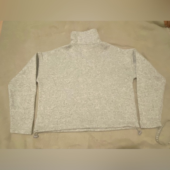 Thread & Supply Women's XSmall 1/4 Zip
Gray Pullover Crop Sweater Sweatshirt - Picture 3 of 13